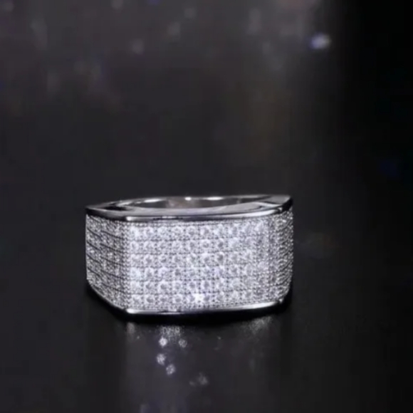 COPY - Men's iced out pinky ring size 8,9,10 - Picture 3 of 7